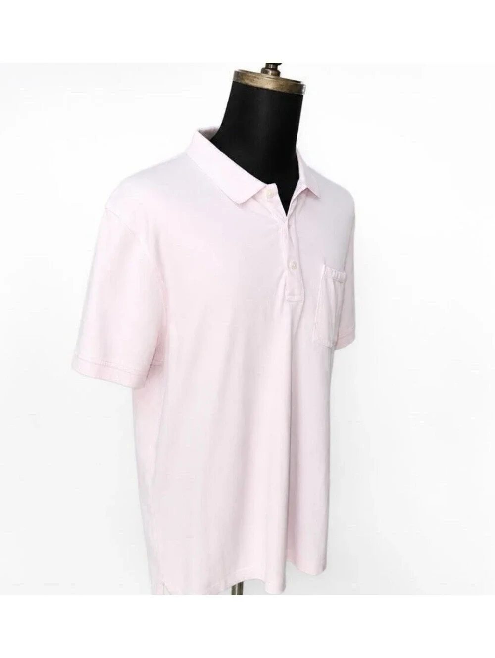 J.CREW Men’s Soft Stretch Cotton Pique Polo Shirt In Pink-XL
